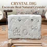 Crystal Dig Kit & Mystery Box for Adults&Child: Includes Natural  Random Crystals Worth over $55 - Blind Box Treasure Hunt Excavation for Healing Self-Care Gift&Stress relief