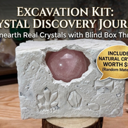 Crystal Dig Kit & Mystery Box for Adults&Child: Includes Natural  Random Crystals Worth over $55 - Blind Box Treasure Hunt Excavation for Healing Self-Care Gift&Stress relief