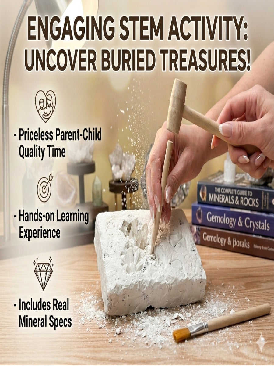 Crystal Dig Series-Blind Box Treasure Hunt Excavation for Healing Self ...